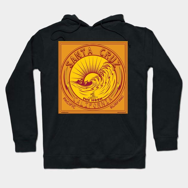 Santa Cruz California Surfing Hoodie by Larry Butterworth